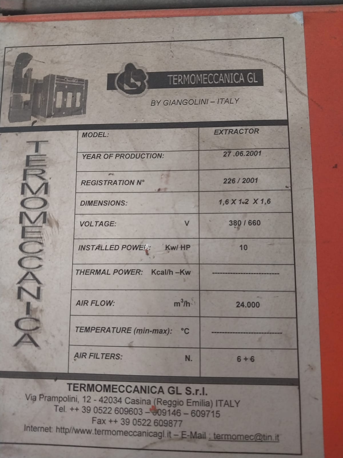 Cabina de Pintura Automotriz Usada en Chile | Termomeccanica con Quemador a Gas - Imagen 7